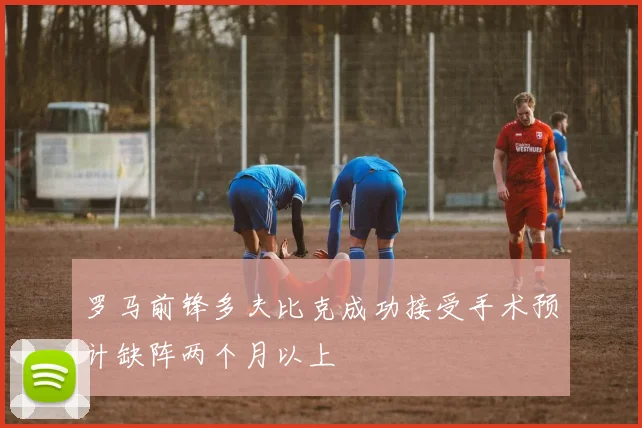 罗马前锋多夫比克成功接受手术预计缺阵两个月以上